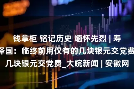 钱掌柜 铭记历史 缅怀先烈 | 寿县籍革命烈士张泽国：临终前用仅有的几块银元交党费_大皖新闻 | 安徽网